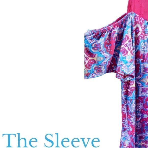 TORRID NEW  Plus Size Super Soft Crew Neck Eyelet Yoke Cold Shoulder Top. - Picture 12 of 16